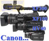 Canon XF100 s kolegyňkami XF300 a HV40 (Kliknutí zvětší)