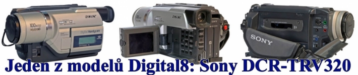Typická videokamera D8, převádějící analogy na digitál