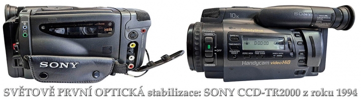 Světově První OPTICKÁ stabilizace: SONY CCD-TR2000