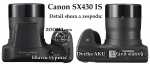 Fotoaparát Canon PowerShot SX430 shora a zespodu 