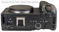 Canon EOS R6V: detailní pohled na Fotoaparát shora...