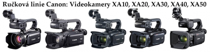 Elegantní linie Videokamer Canon s praktickým madlem
