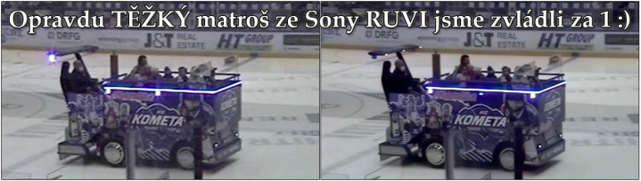 Dokonce i hrůznou kvalitu ze Sony RUVI editor zvládá