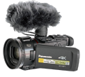 Videokamera Panasonic VXF1 a mikrofon VSM10...