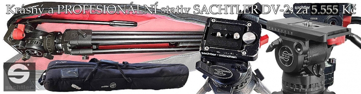 PROFESIONÁLNÍ STATIV SACHTLER DV-2 za hubičku...