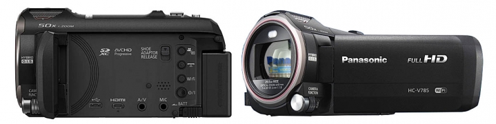 Videokamera Panasonic HC-V785 ve dvou pohledech...