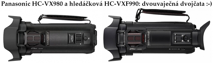 Srovnání VELMI podobných šasi kamer VX980 a VXF990