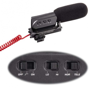 Hama směrový mikrofon RMZ-18 pro kamery, pružné uložení, mono