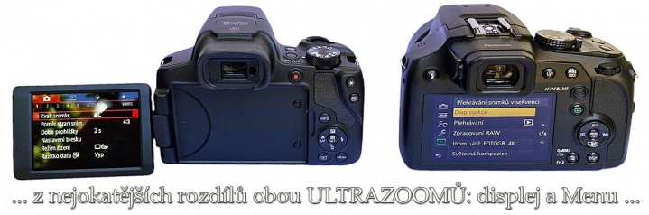 ULTRAZOOMOVÉ krásky Canon a Panasonic: displeje