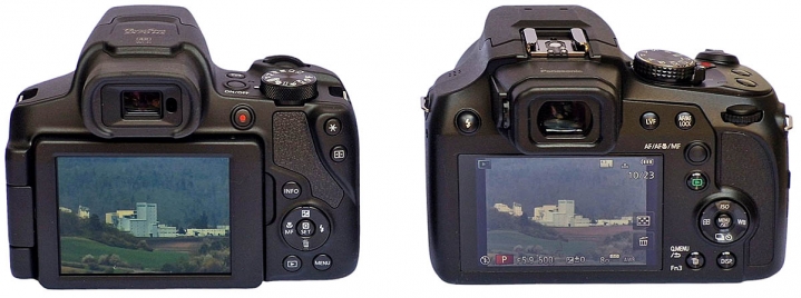 ULTRAZOOMOVÉ krásky Canon versus Panasonic zezadu