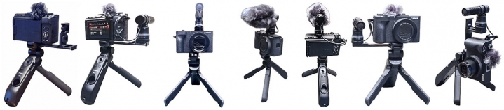 Variabilní příklady použití Mikrofonu a GRIPU Canon...