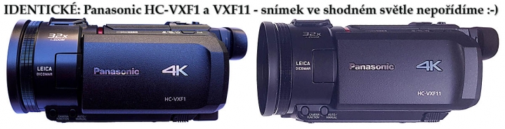 Videokamery Panasonic HC-VXF1 a HC-VXF11 u sebe