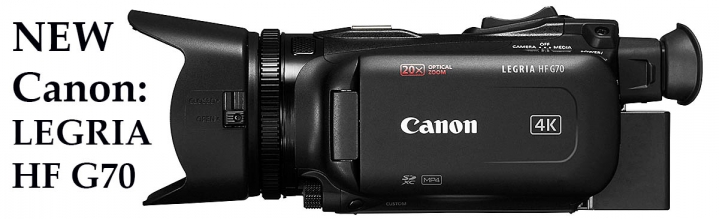Silueta EXTRA novinkové STROJOVNY Canon HF G70...